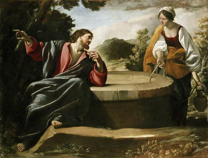 O Cristo e a Samaritana - Giovanni Lanfranco