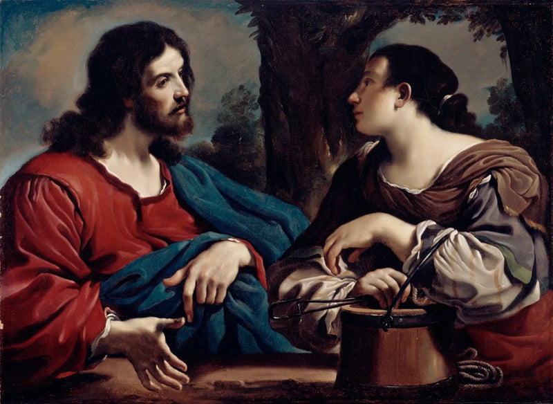 O Cristo e a Samaritana - Guercino