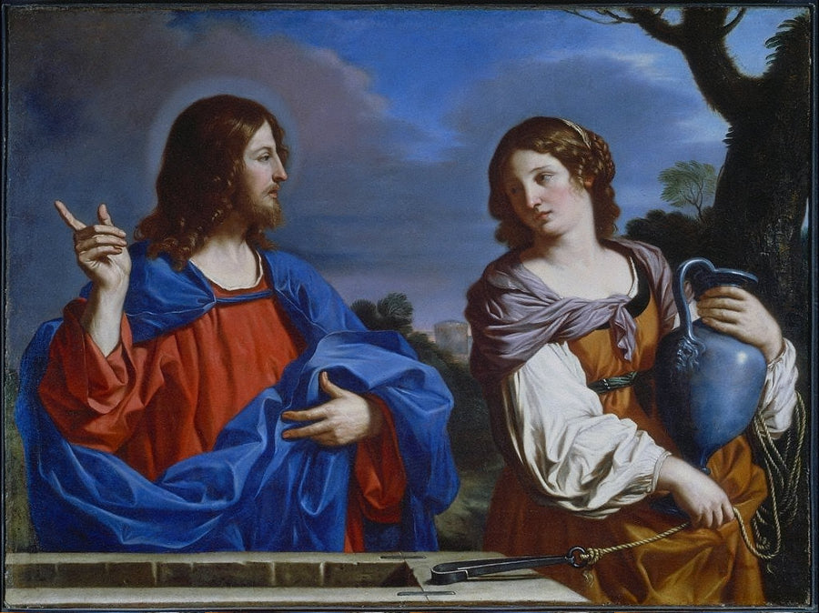 Cristo e a Samaritana - Guercino