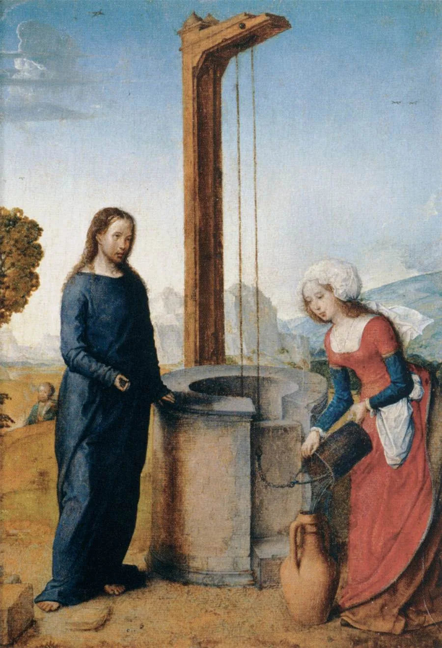 O Cristo e a Samaritana - Juan de Flandres