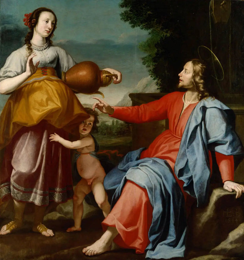 O Cristo e a Samaritana - Lorenzo Lippi