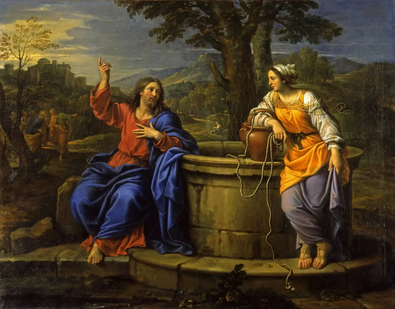 O Cristo e a Samaritana - Pierre Mignard