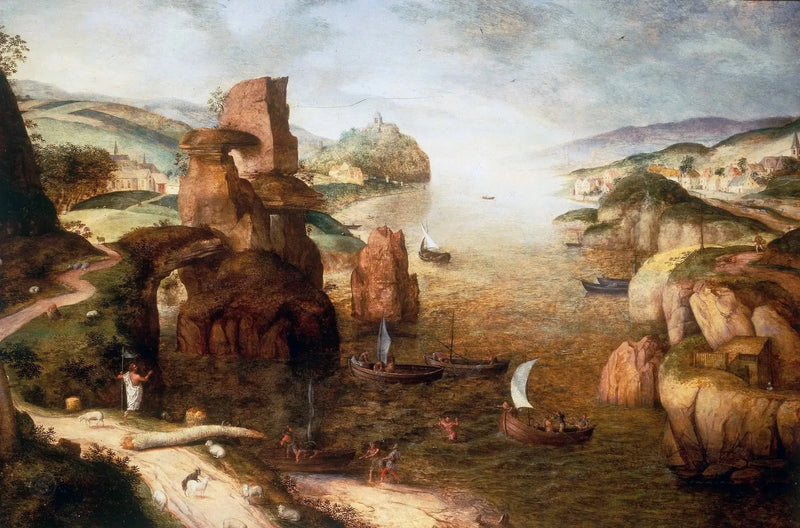 Cristo e os apóstolos no lago de Tiberíades - Pieter Brueghel, o Velho