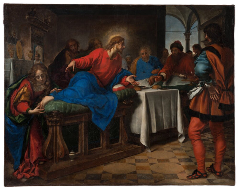 O Cristo e Maria Madalena na casa de Simão - Carlo Dolci