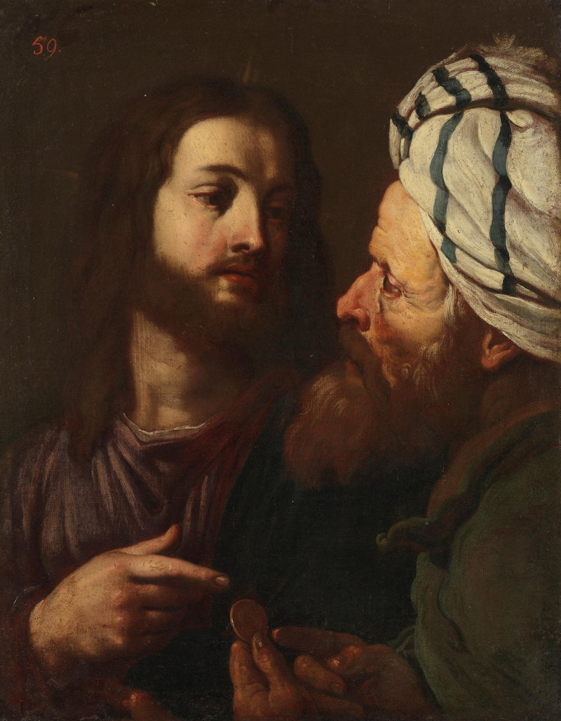 O Cristo e o cobrador de impostos - Guercino