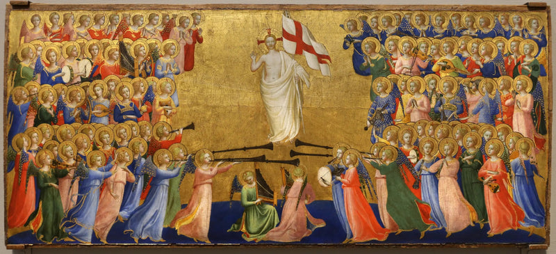 Cristo glorificado no pátio do céu - Fra Angelico