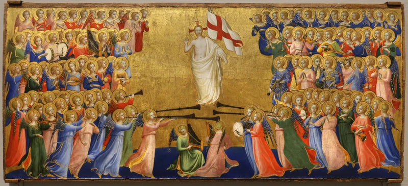 Cristo glorificado no pátio do céu - Fra Angelico