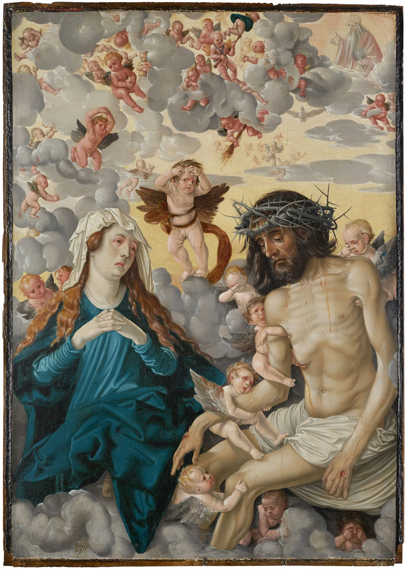 O Cristo, homem de dores, chorou por Maria e pelos anjos. - Hans Baldung Grien