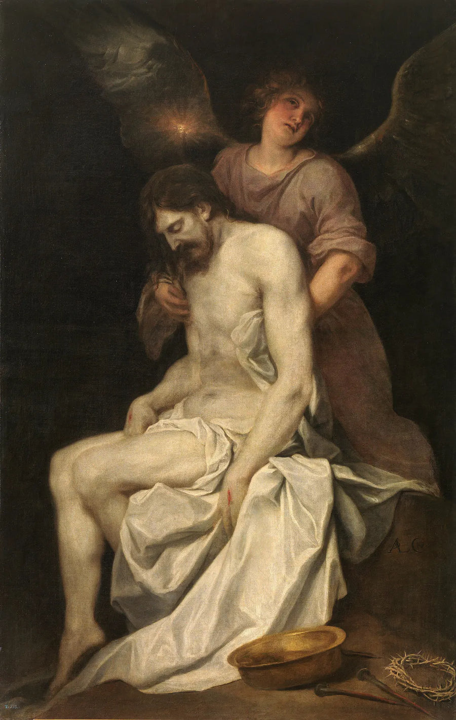Cristo Morto Carregado por um Anjo - Alonso Cano