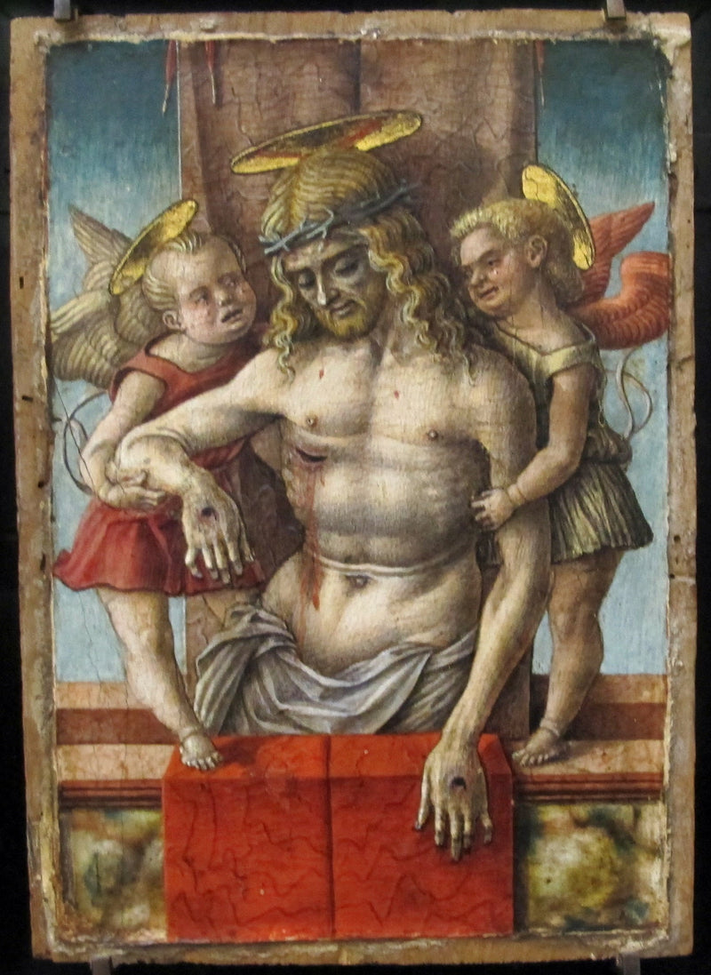 O Cristo Morto Sustentado por Dois Anjos - Carlo Crivelli