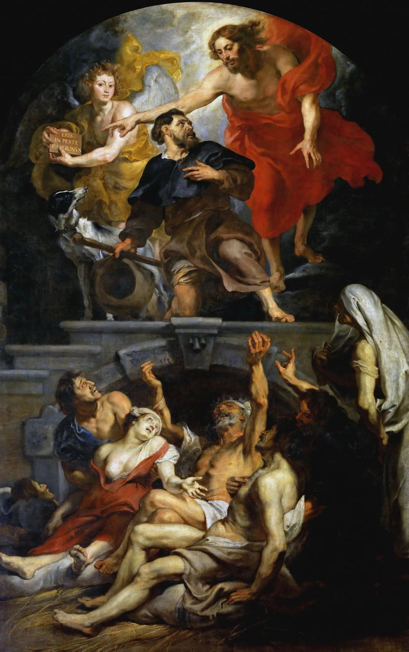 Cristo nomeia São Roque como padroeiro dos pestilentos - Peter Paul Rubens