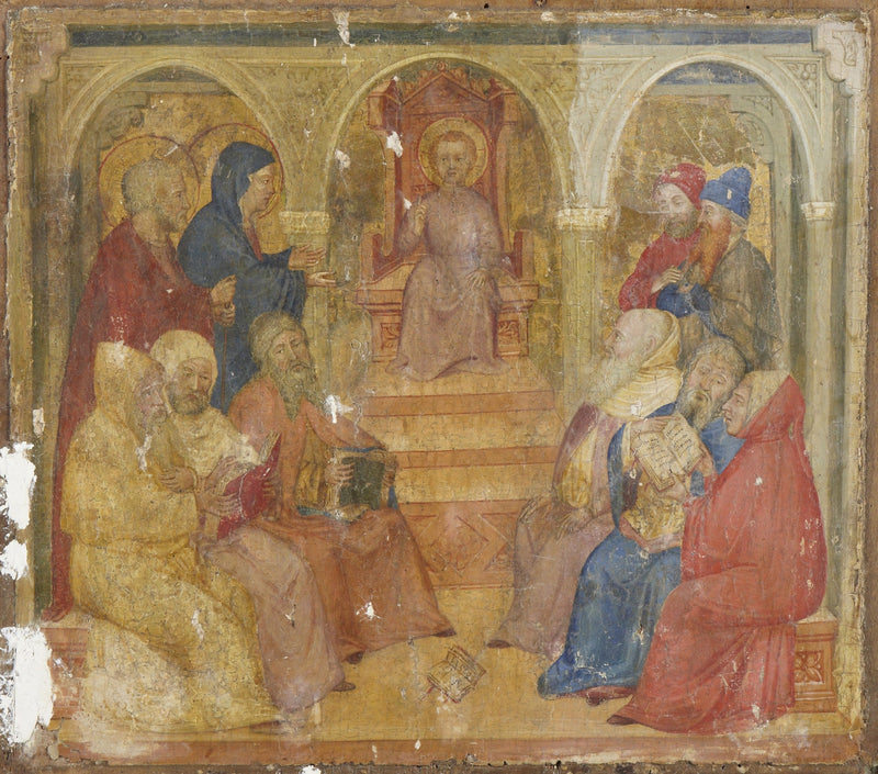 O Cristo entre os doutores - Altichiero da Zevio