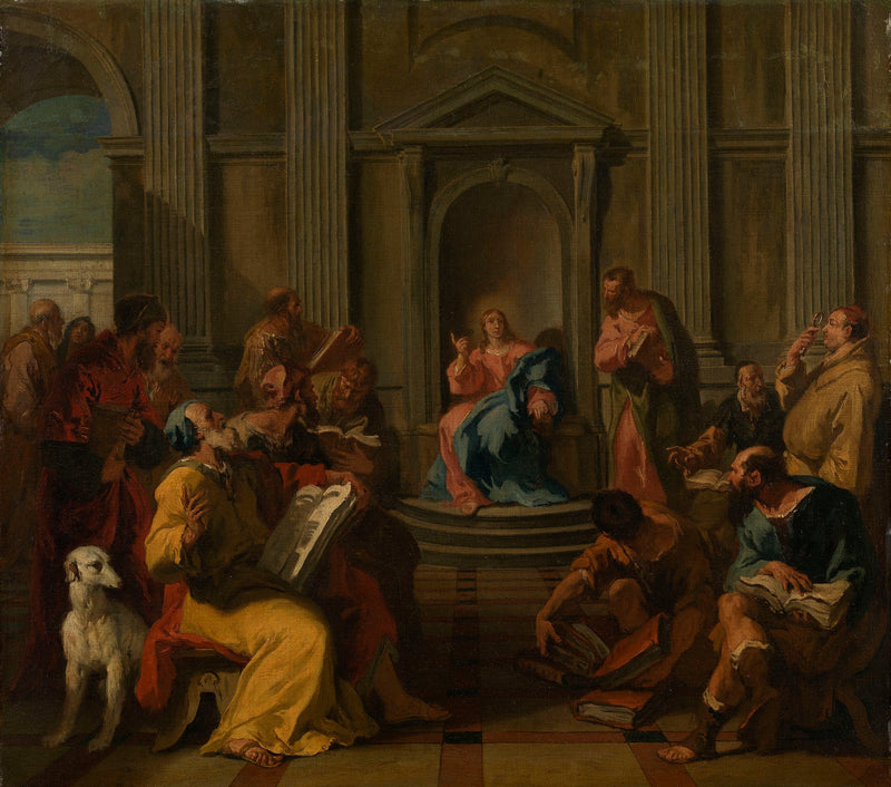 O Cristo entre os doutores do Templo - Sebastiano Ricci