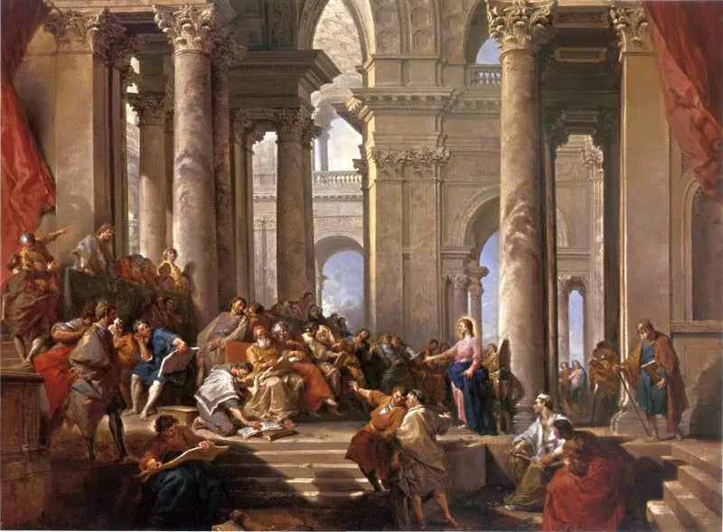 O Cristo entre os doutores - Giovanni Paolo Panini