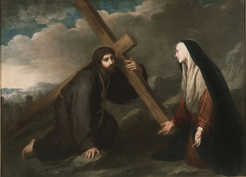 Cristo carregando a cruz - Bartolomé Esteban Murillo