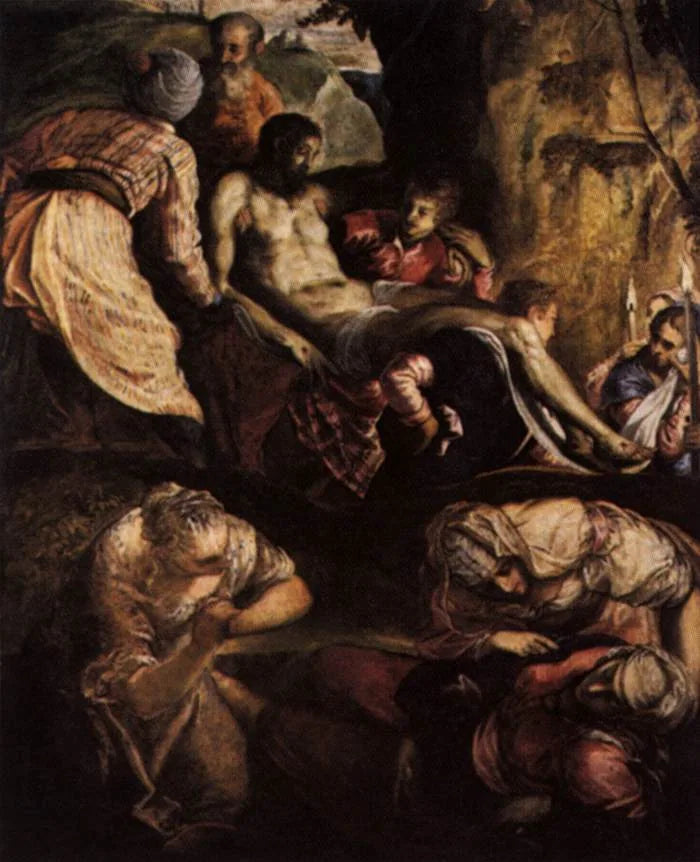 O Cristo deitado no túmulo - Jacopo Tintoretto