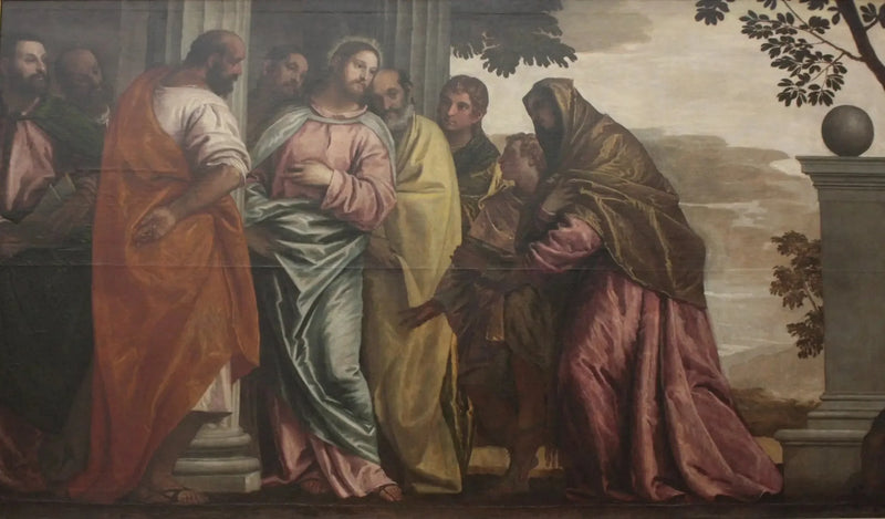 O Cristo encontrando a mulher e os filhos de Zebedeu - Paulo Véronèse