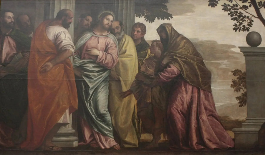 O Cristo encontrando a mulher e os filhos de Zebedeu - Paulo Véronèse