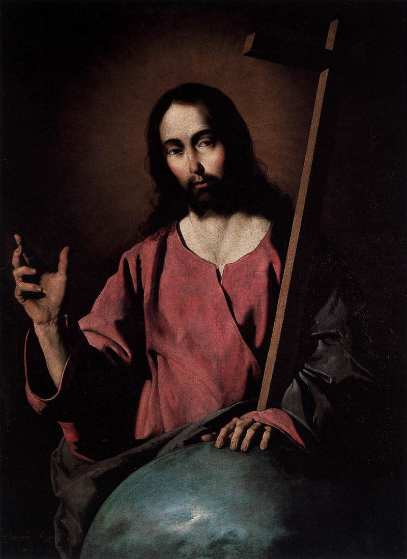 O Cristo Salvador abençoa - Francisco de Zurbarán