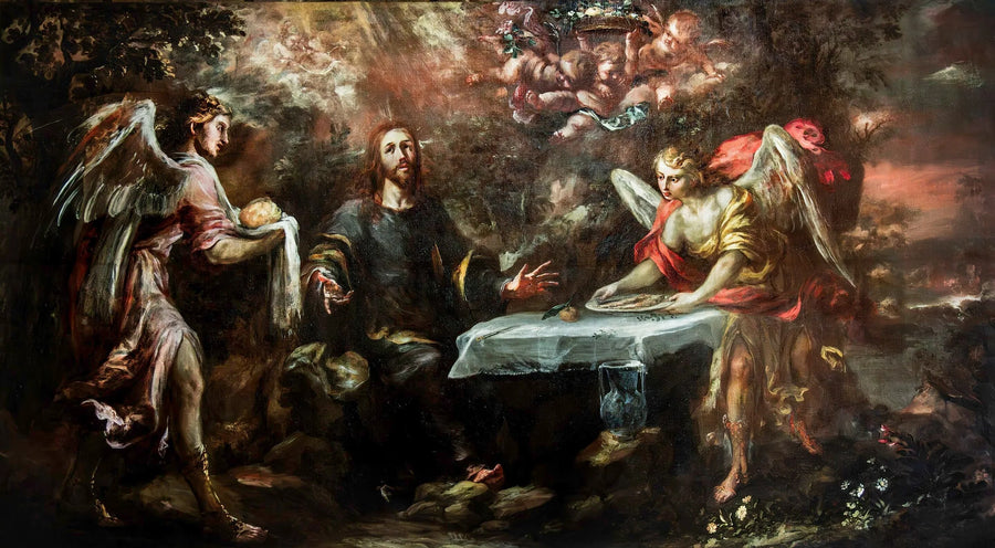 O Cristo servido pelos anjos - Juan de Valdés Leal