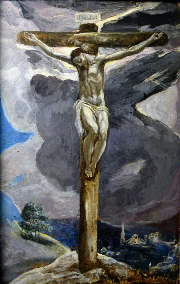 Le Christ sur la croix - El Greco image 1 copie peinte à la main à l’huile