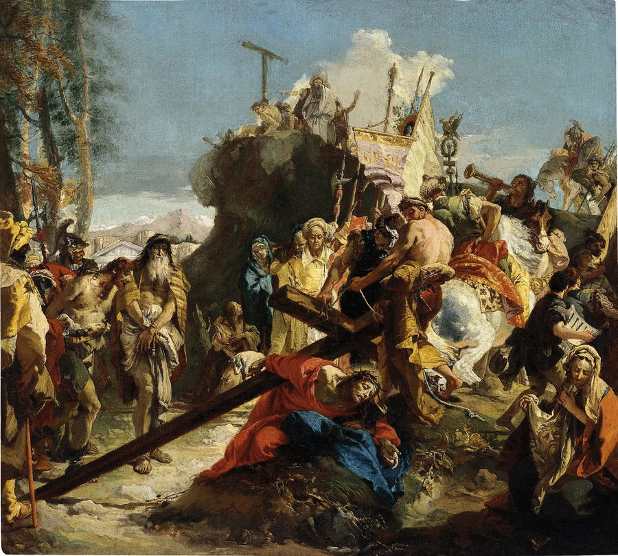 Cristo na estrada do Calvário - Giovanni Battista Tiepolo