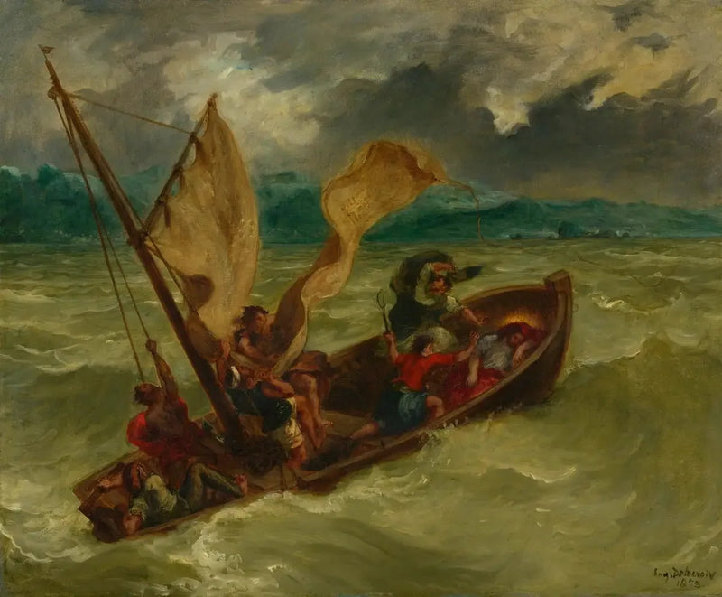 O Cristo no Lago de Genesaré - Eugène Delacroix