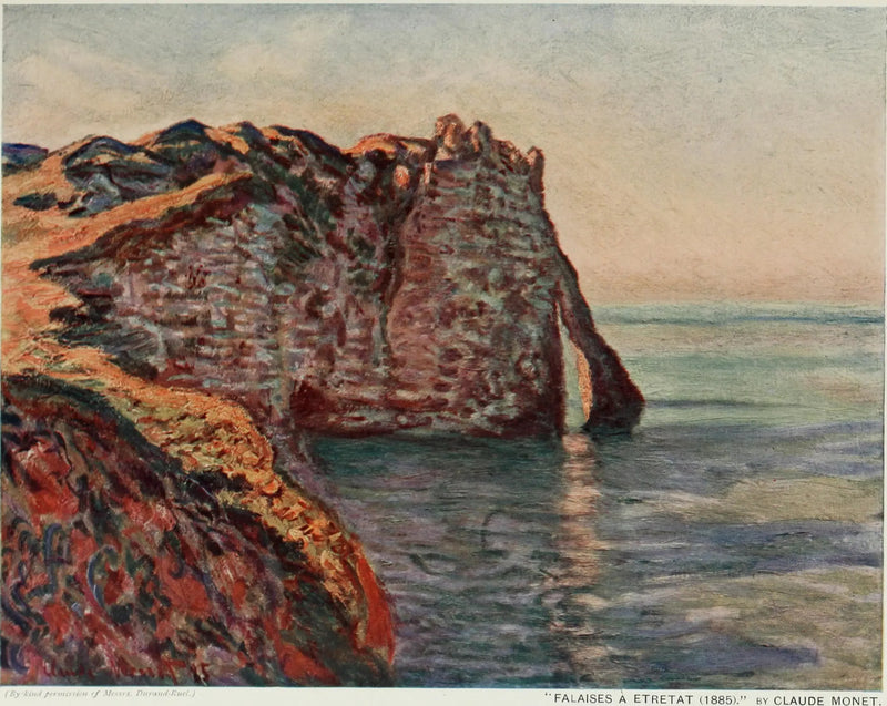 O Penhasco e a Porta d'Aval - Claude Monet
