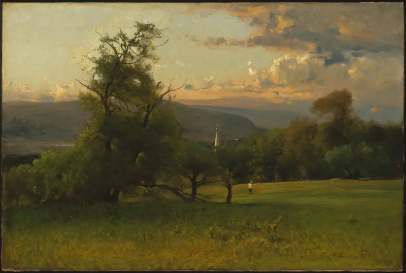 O campanário da igreja - George Inness
