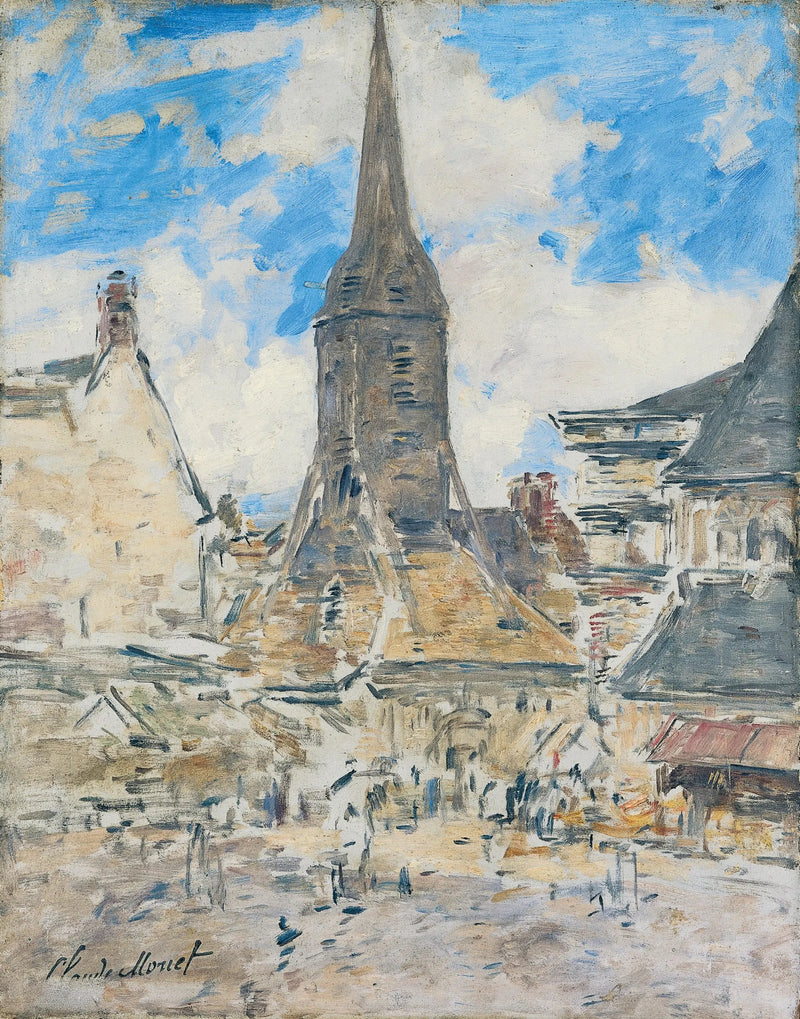 O Campanário de Sainte-Catherine, Honfleur - Eugène Boudin