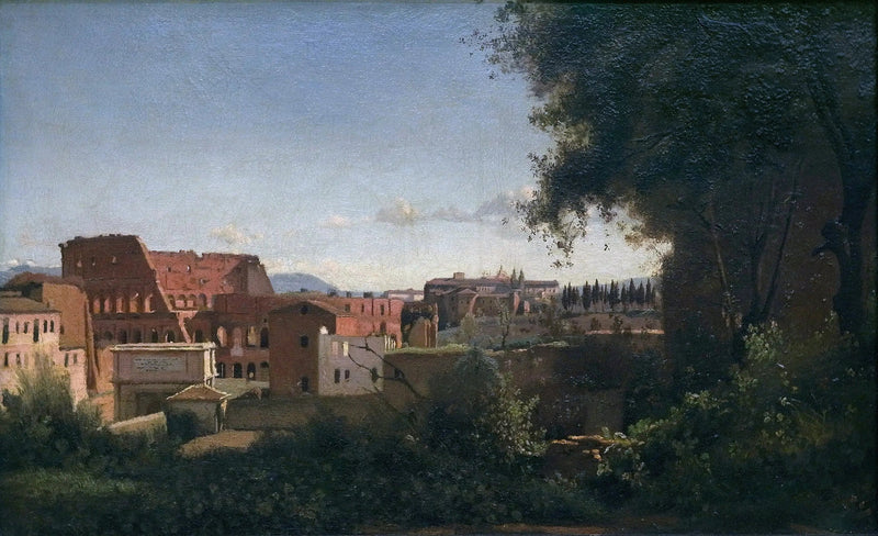 O Coliseu visto dos Jardins Farnèse - Jean-Baptiste Camille Corot