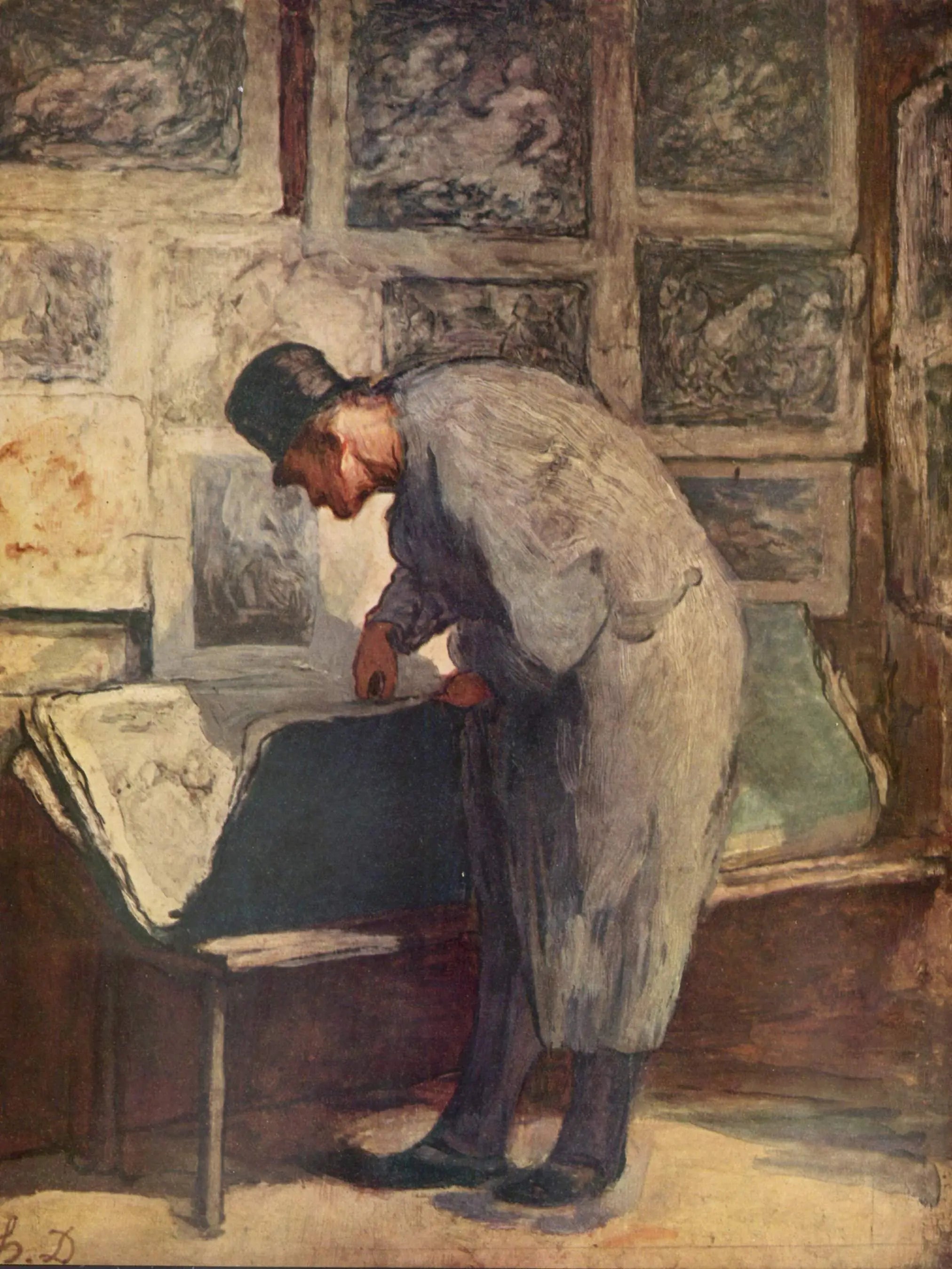 Le collectionneur d’estampes - Honoré Daumier - Alpha Reproduction