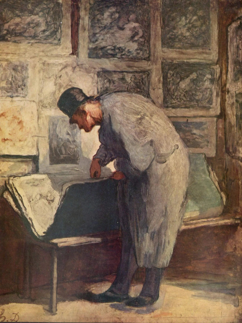 O colecionador de gravuras - Honoré Daumier