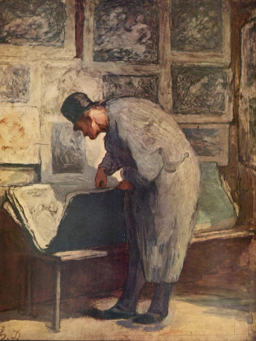 O colecionador de gravuras - Honoré Daumier