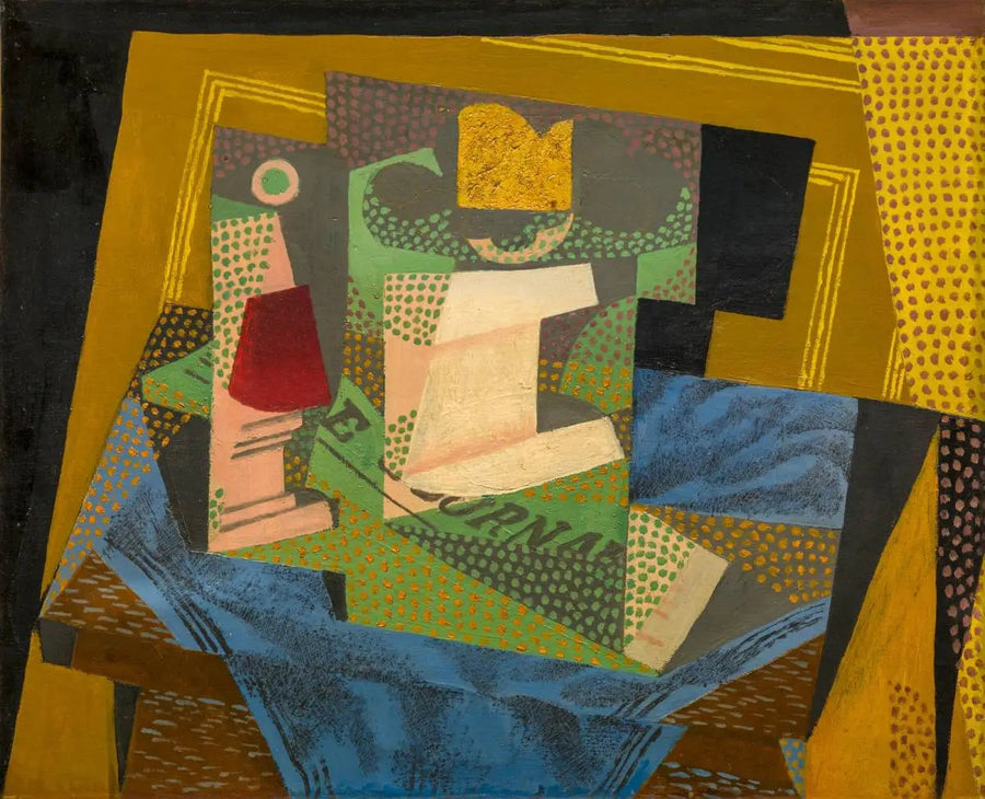 A Fruteira sobre o tapete azul - Juan Gris