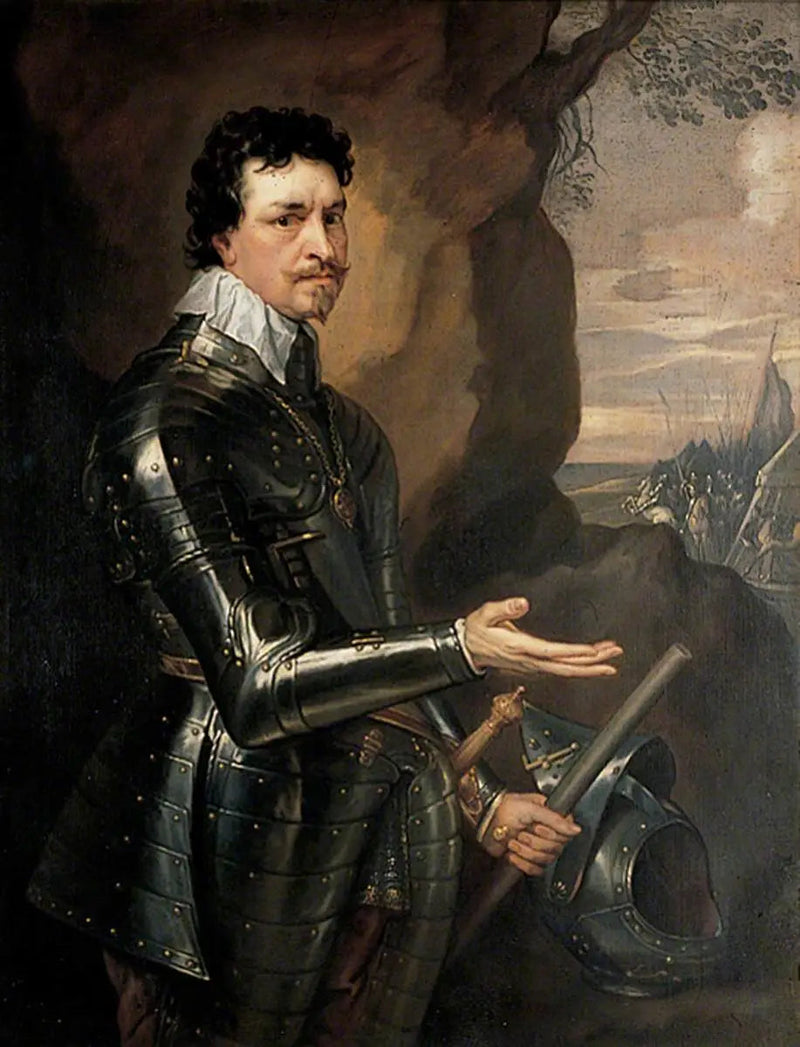 O conde de Strafford em armadura - Antoine van Dyck