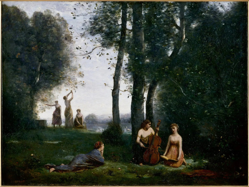 O Concerto Campestre - Jean-Baptiste Camille Corot