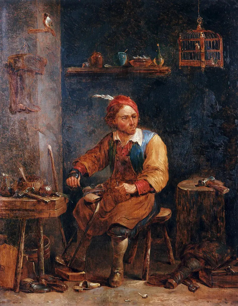 O sapateiro - David Teniers, o Jovem