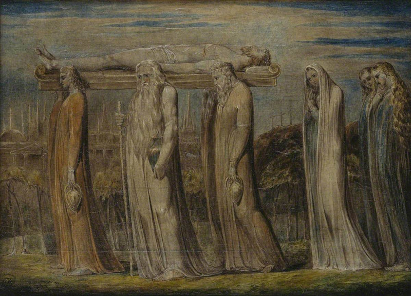 O corpo de Cristo levado ao túmulo - William Blake