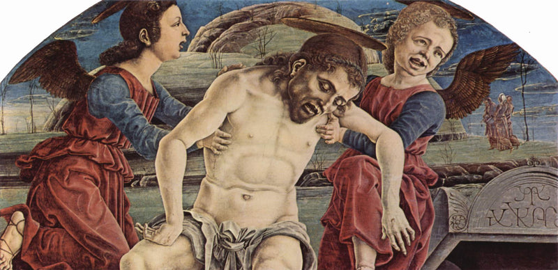 O corpo de Cristo carregado pelos anjos - Cosme Tura