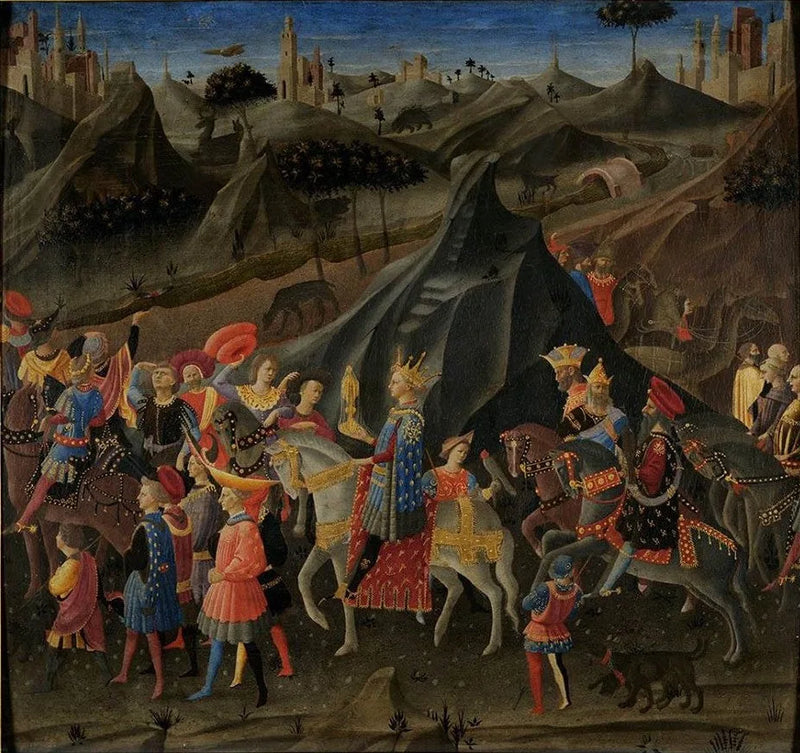 o cortejo dos Reis Magos - Zanobi Strozzi