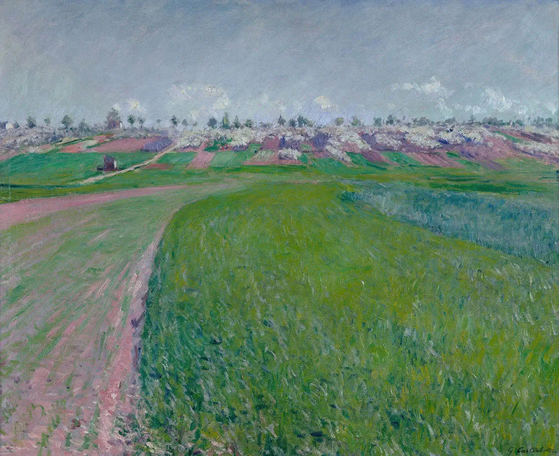 O morro de Colombes - Gustave Caillebotte