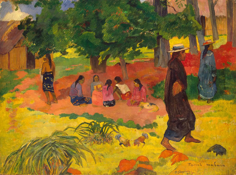 O Pôr do Sol - Paul Gauguin
