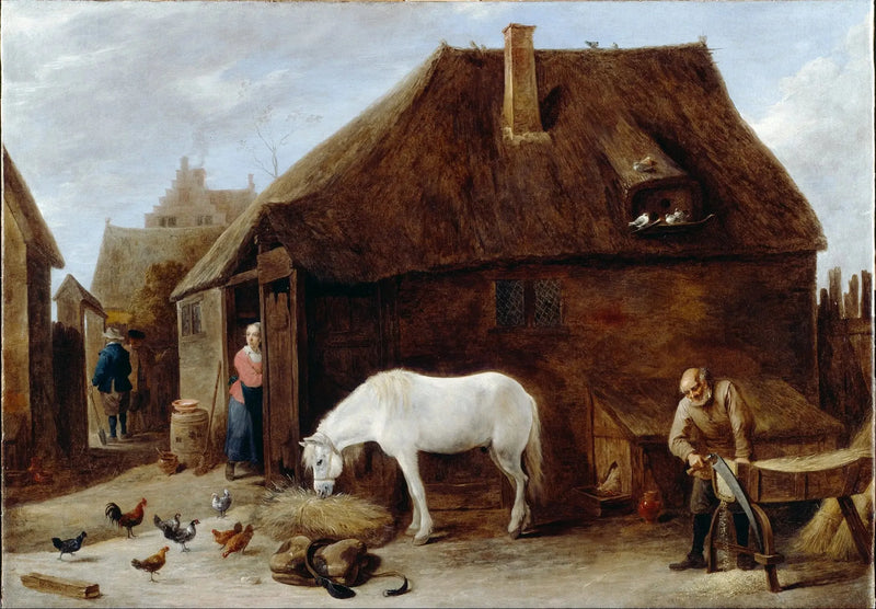 O cortador de palha - David Teniers, o Jovem
