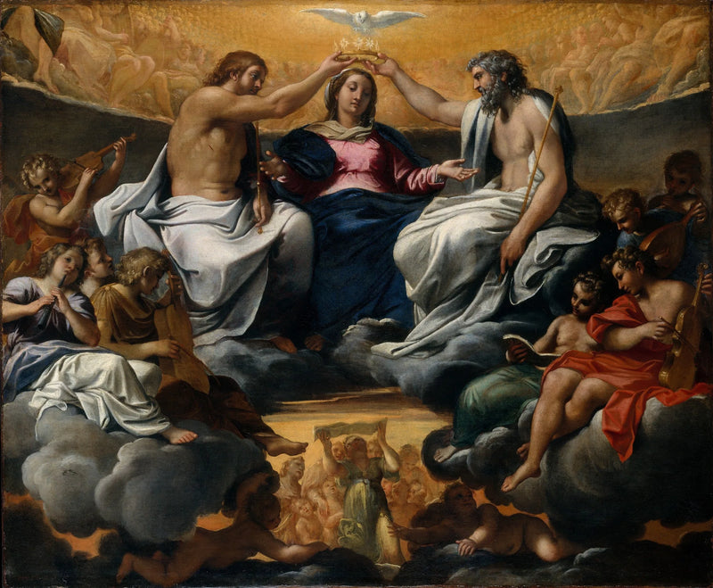 O Coroamento da Virgem - Annibale Carracci