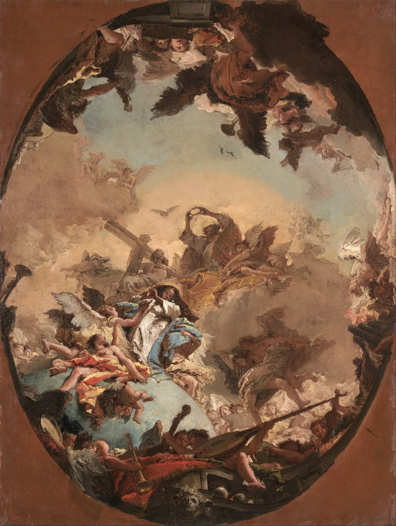 A Coroação da Virgem - Giovanni Battista Tiepolo