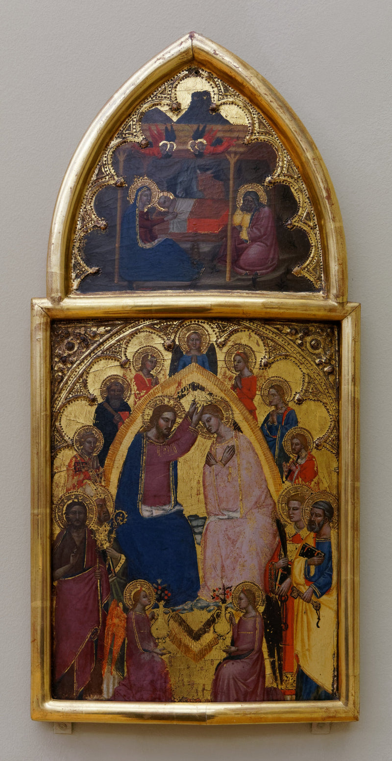 a Coroação da Virgem - Jacopo di Cione