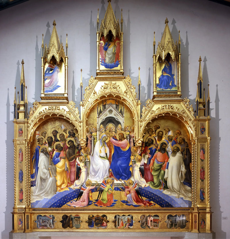 A Coroação da Virgem - Lorenzo Monaco