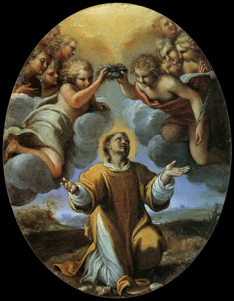 A coroação de São Estêvão - Annibale Carracci