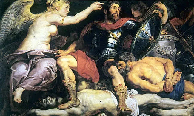 A Coroação do Herói Virtuoso - Peter Paul Rubens
